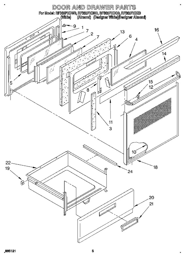 Diagram for RF365PXDZ0