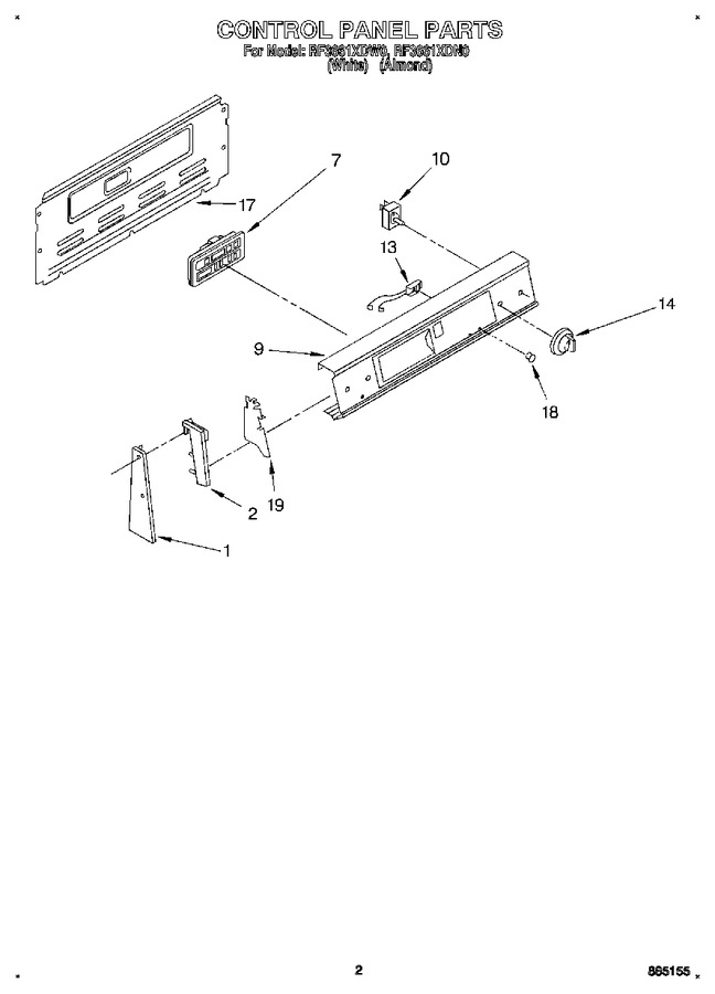 Diagram for RF3661XDW0