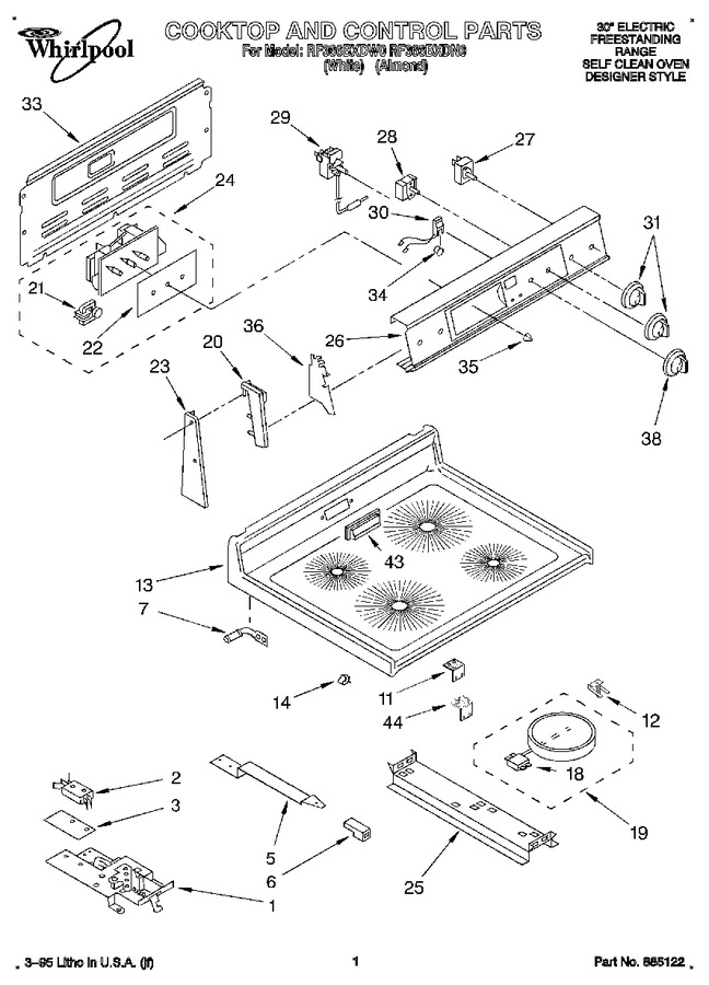 Diagram for RF366BXDW0
