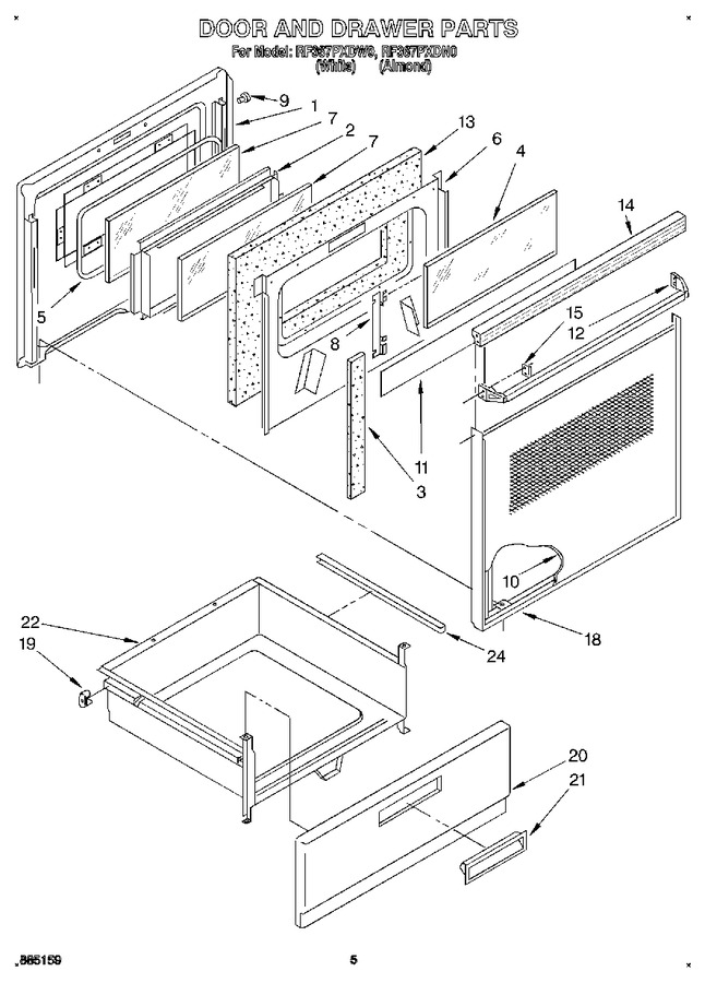 Diagram for RF367PXDW0