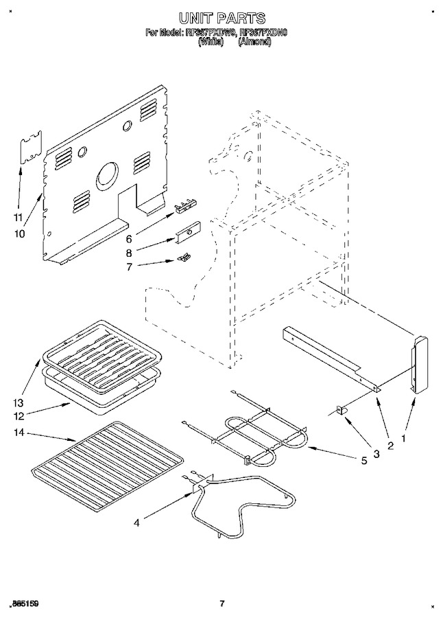 Diagram for RF367PXDW0