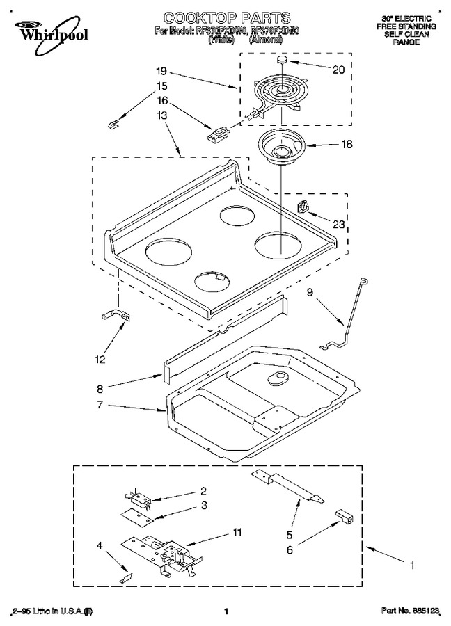 Diagram for RF370PXDW0
