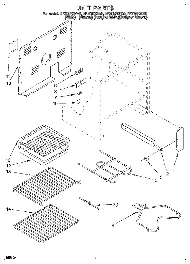 Diagram for RF374PXDN0