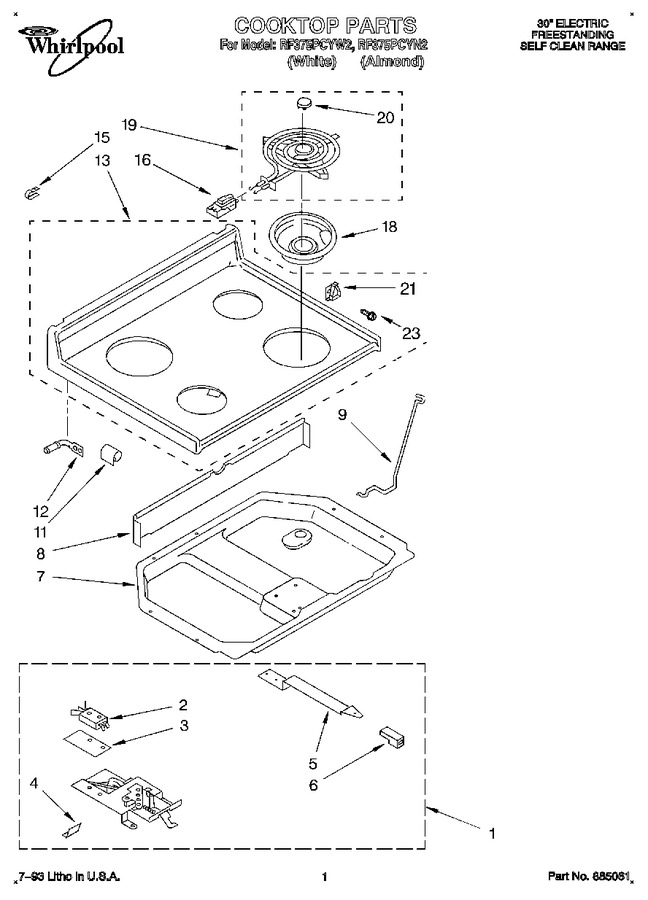 Diagram for RF375PCYW2