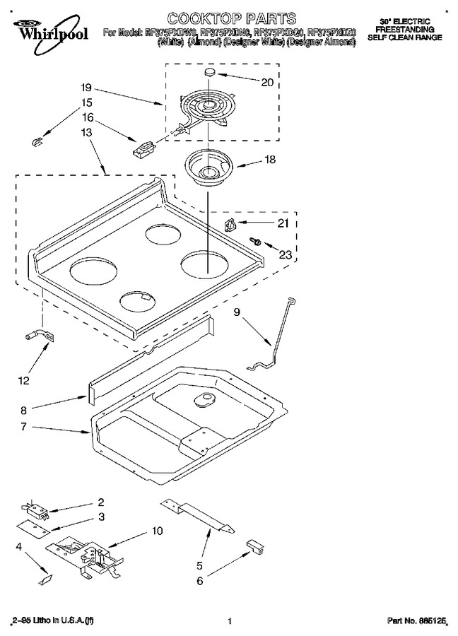 Diagram for RF375PXDN0