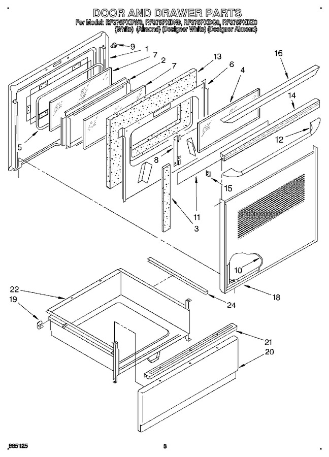 Diagram for RF375PXDN0