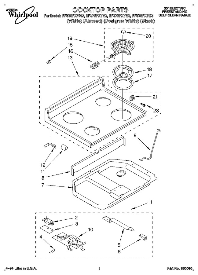 Diagram for RF375PXYB3