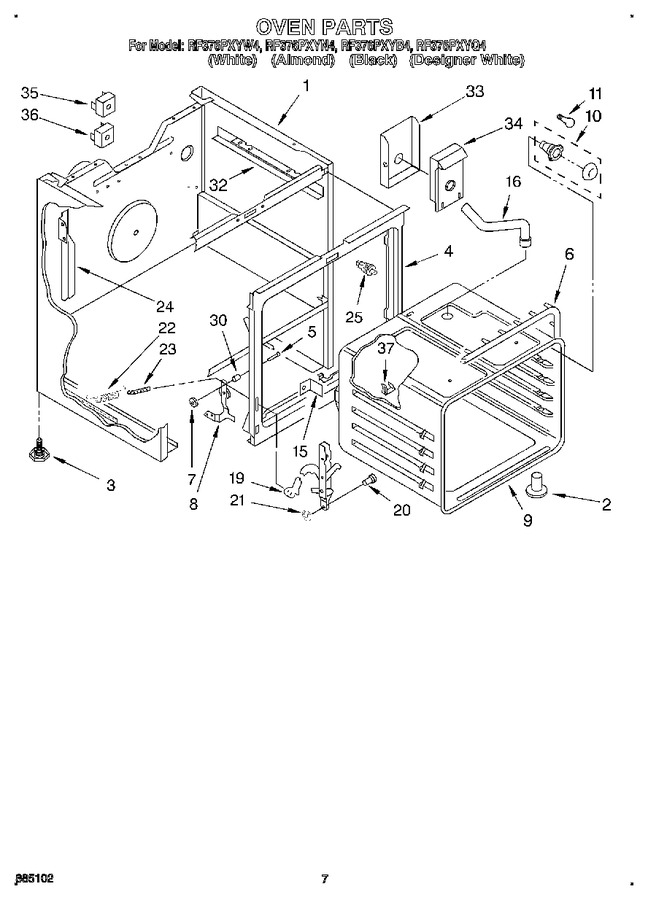 Diagram for RF376PXYB4