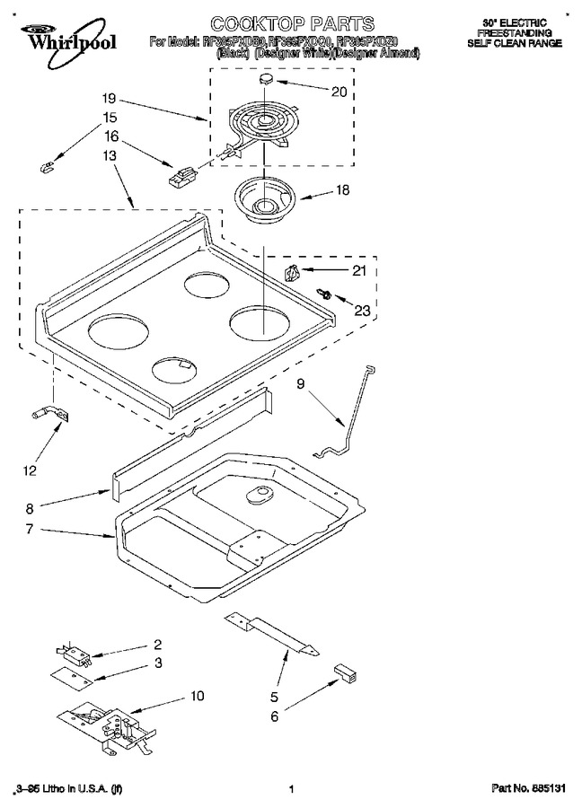 Diagram for RF385PXDQ0
