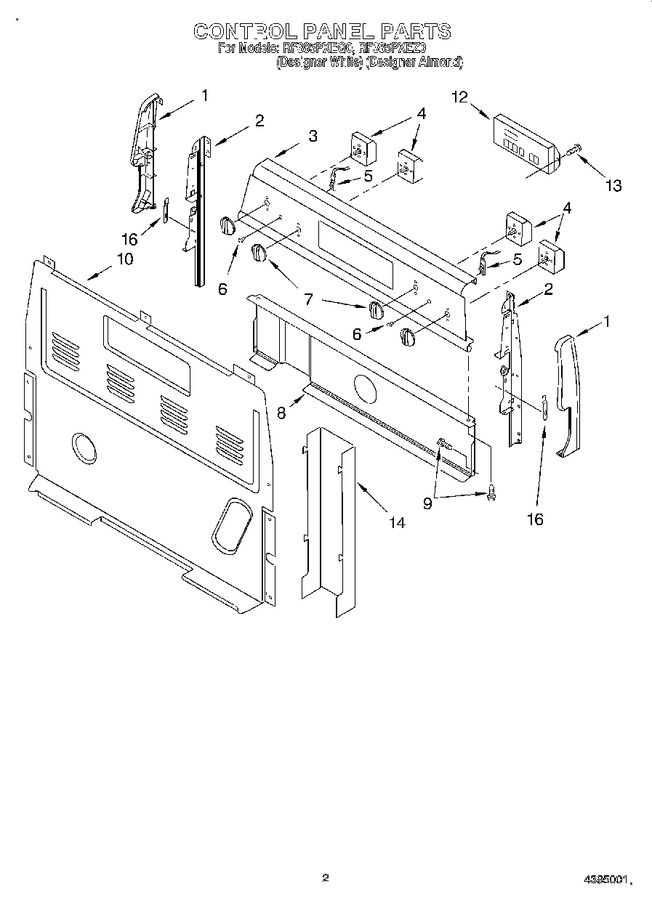 Diagram for RF385PXEZ0