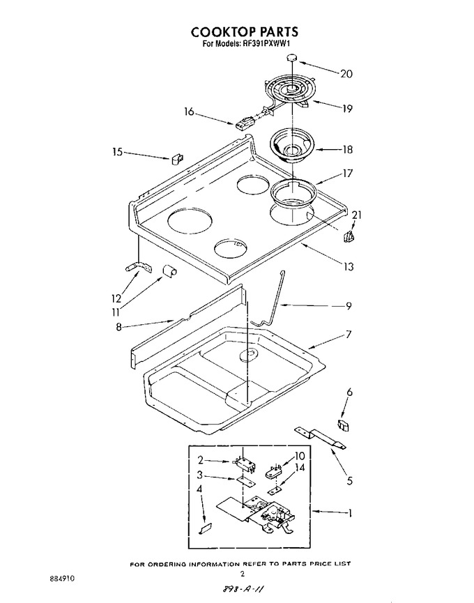 Diagram for RF391PXWW1