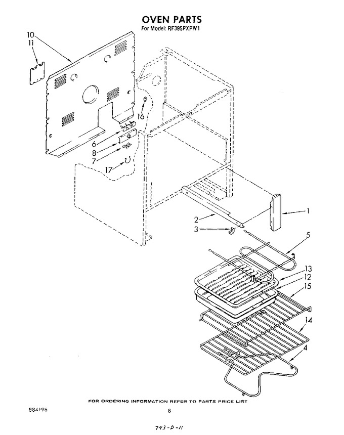 Diagram for RF395PXPW1
