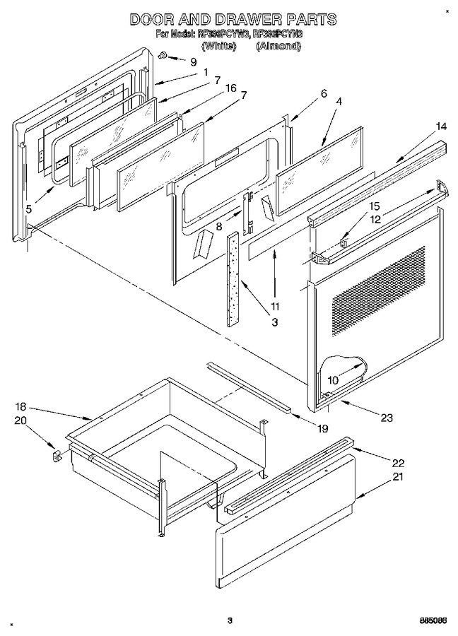 Diagram for RF396PCYW3
