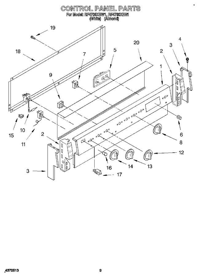 Diagram for RF4700XBW1