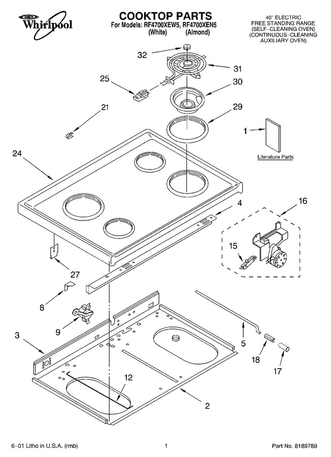 Diagram for RF4700XEN5