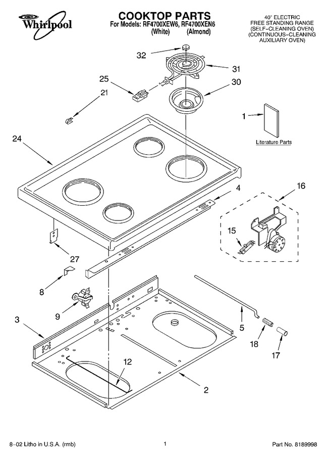 Diagram for RF4700XEW6