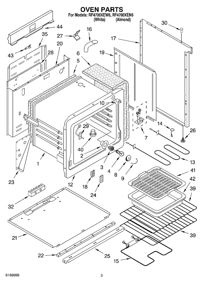 Diagram for RF4700XEW6