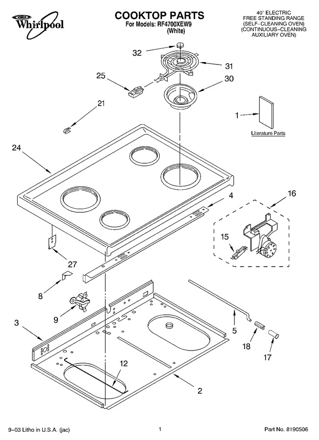 Diagram for RF4700XEW9