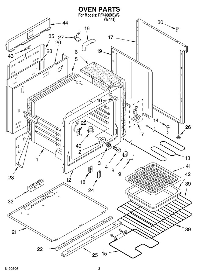 Diagram for RF4700XEW9