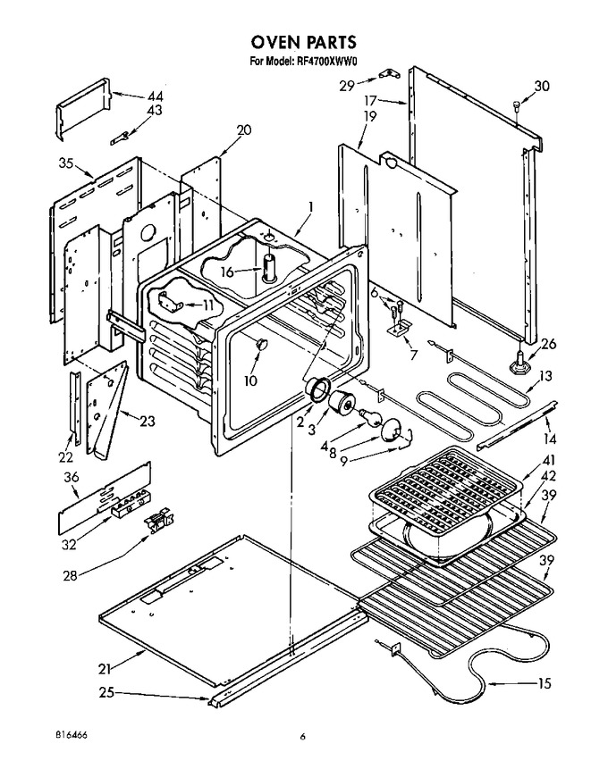 Diagram for RF4700XWN0
