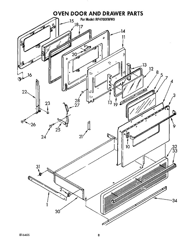 Diagram for RF4700XWN0