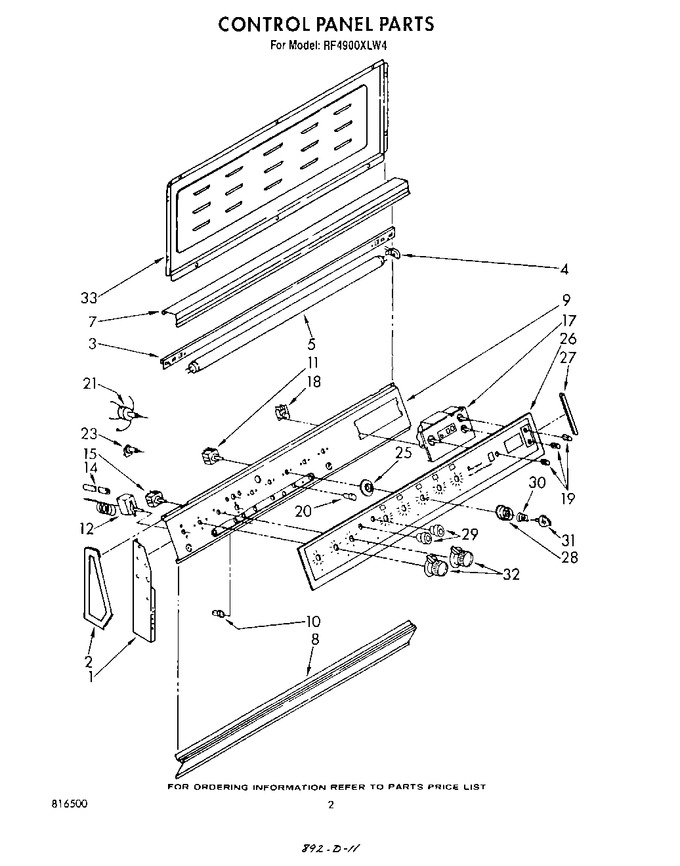 Diagram for RF4900XLW4