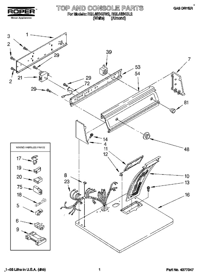 Diagram for RGL4634BL2