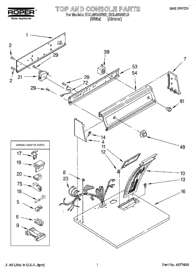Diagram for RGL4634BW3