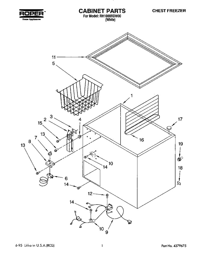 Diagram for RH1000RDW00