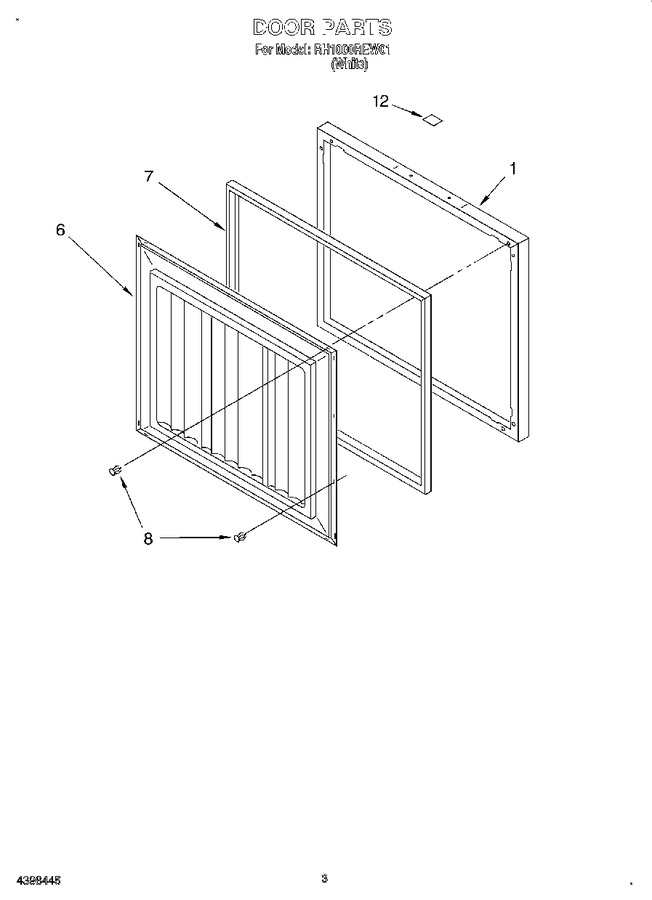 Diagram for RH1000REW01