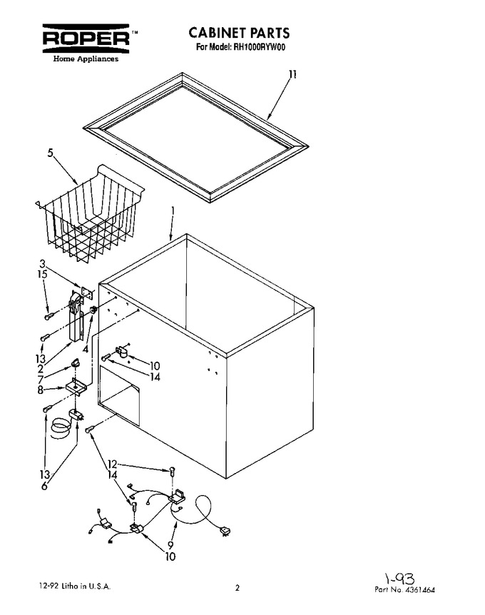 Diagram for RH1000RYW00