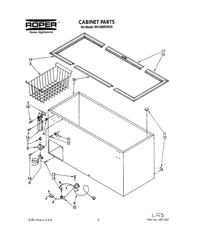 Diagram for RH1500RXW00