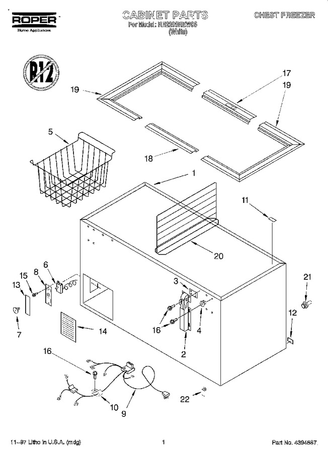 Diagram for RH2299REW06