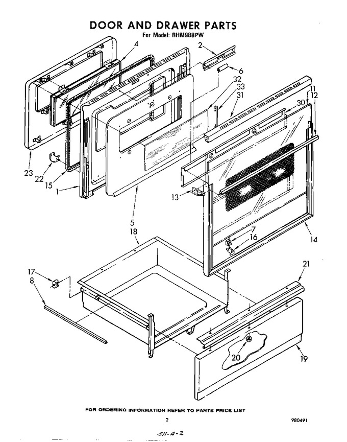 Diagram for RHM988PW