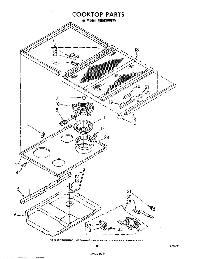 Diagram for RHM988PW