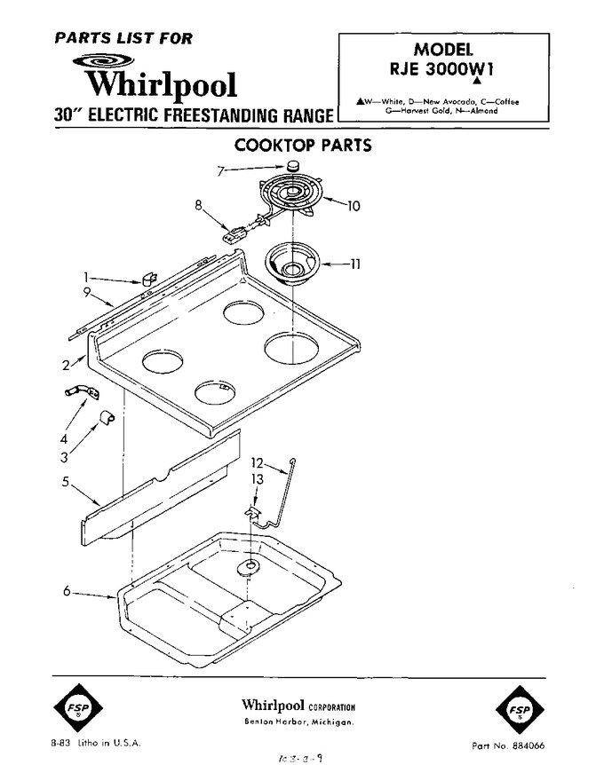 Diagram for RJE3000W1
