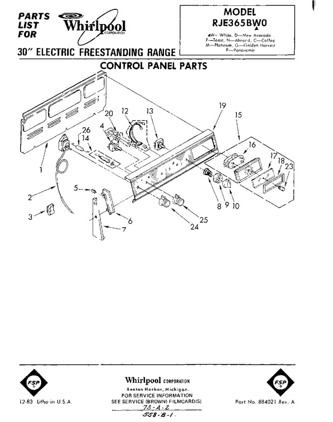 Diagram for RJE365BW0