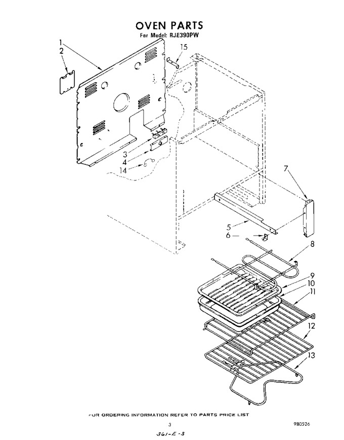 Diagram for RJE390PW