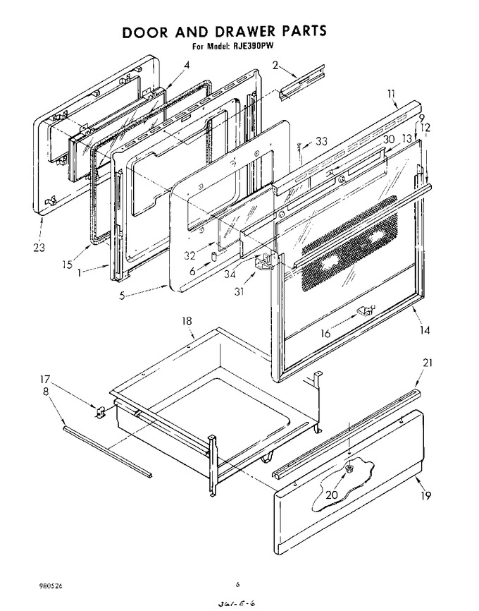 Diagram for RJE390PW