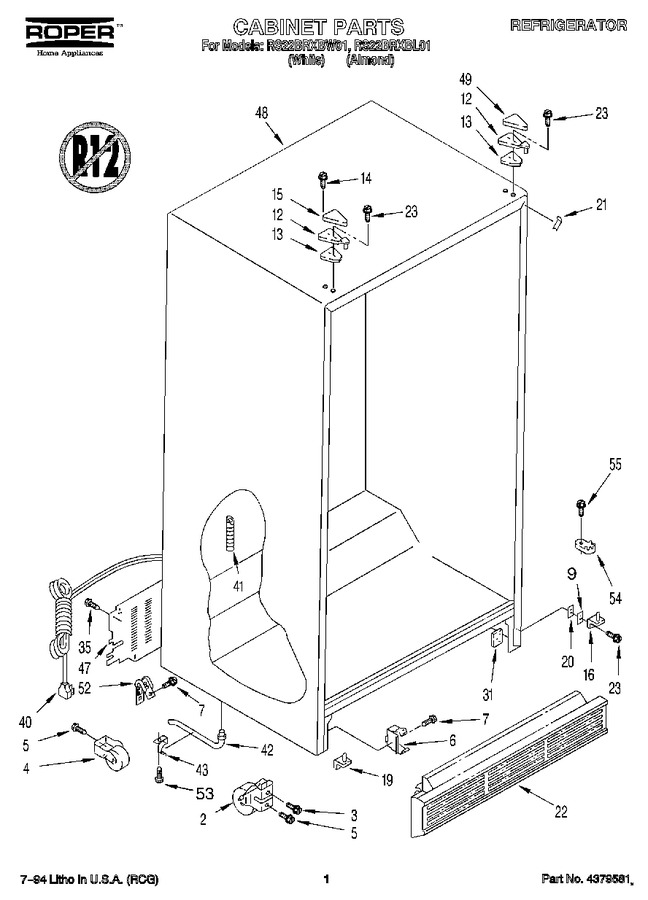Diagram for RS22BRXBL01