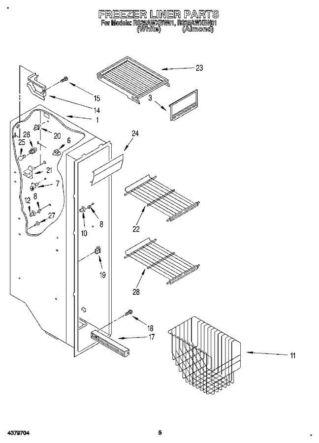 Diagram for RS25AWXBL01