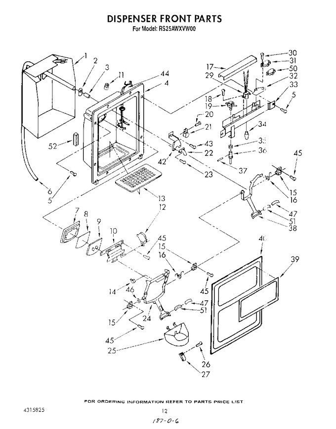 Diagram for RS25AWXVW00