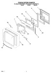 Diagram for 04 - Oven Door Parts