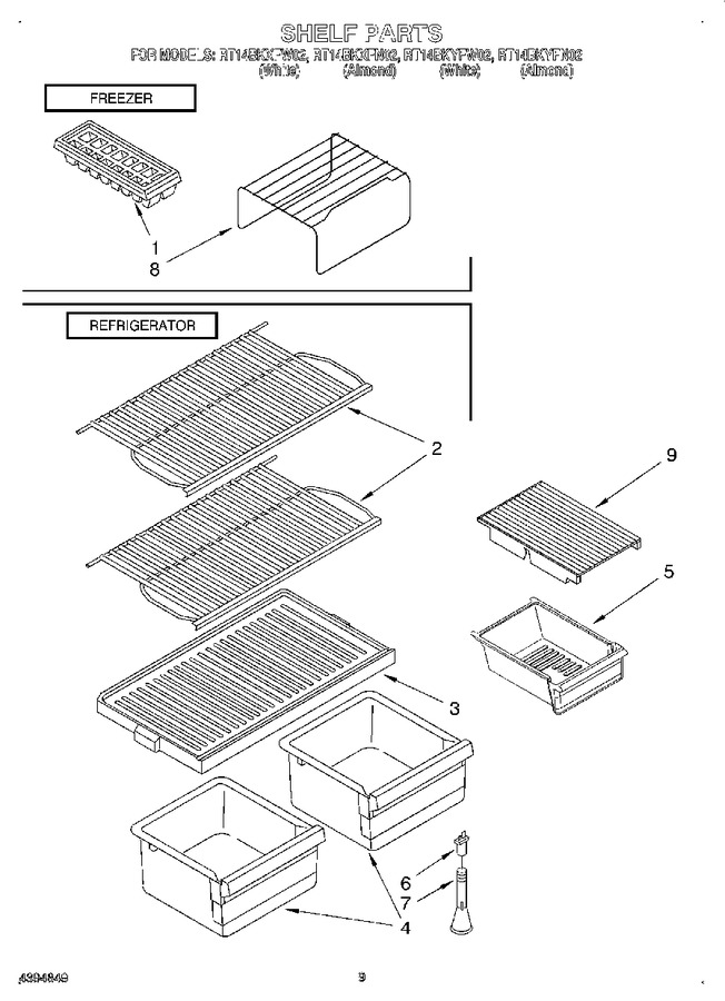 Diagram for RT14BKXFW02