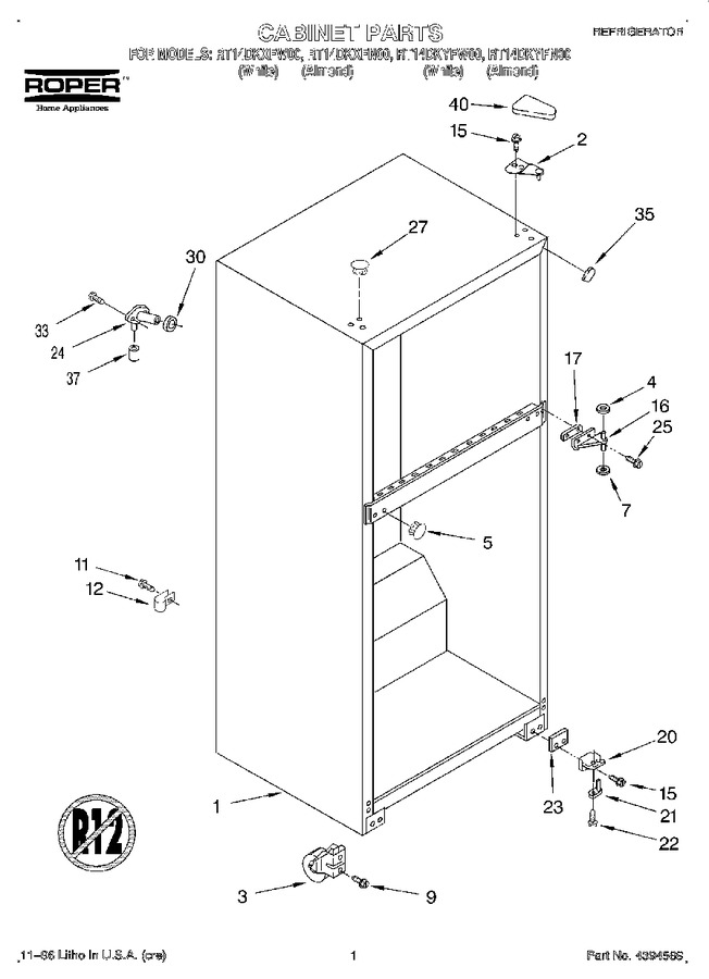 Diagram for RT14DKXFW00