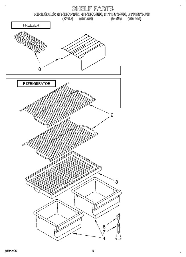 Diagram for RT14DKXFW00