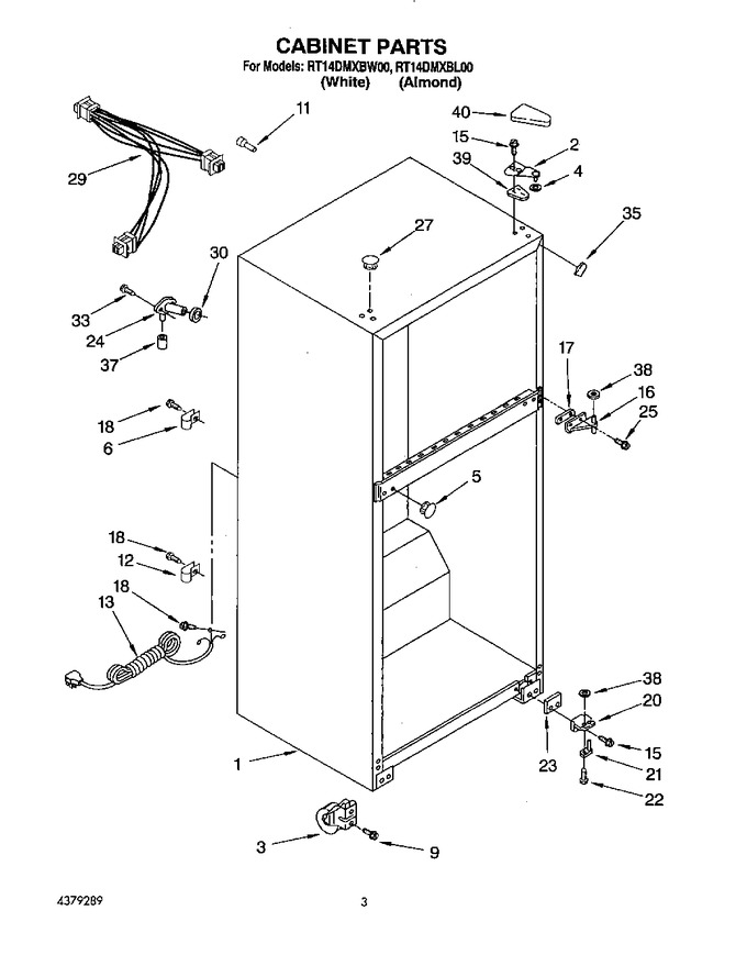 Diagram for RT14DMXBW00