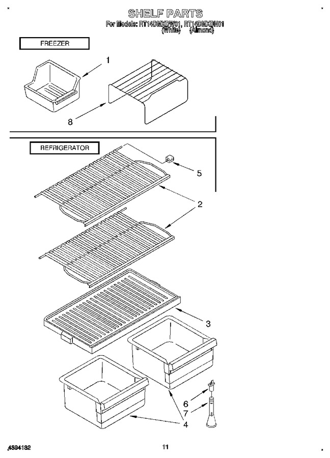 Diagram for RT14DMXDW01