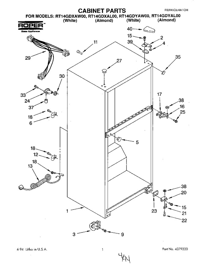 Diagram for RT14GDYAW00