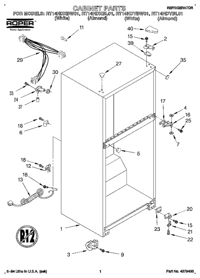 Diagram for RT14HDXBL01